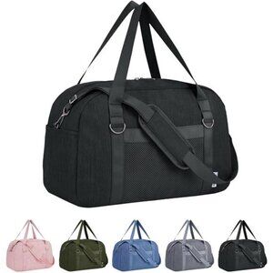 Small Duffel Bag for Traveling, Black